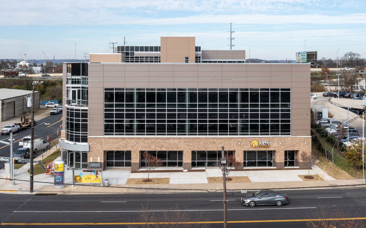 artist rendering of 3-story mixed use building