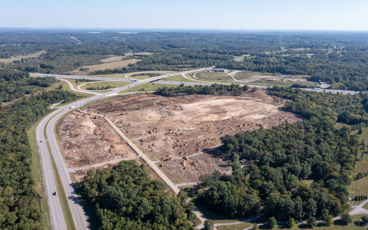 aerial view of land